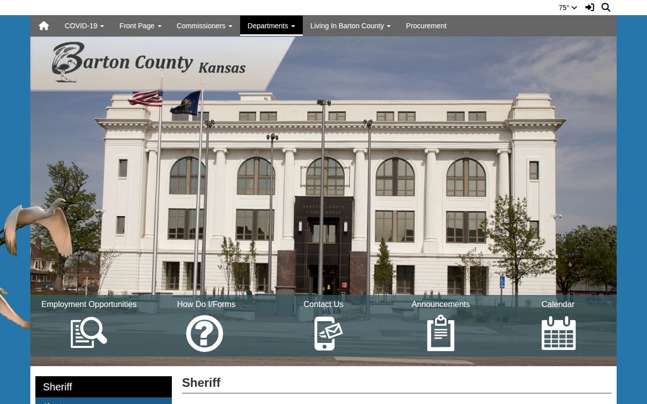 Barton County Detention Facility official jail roster information page